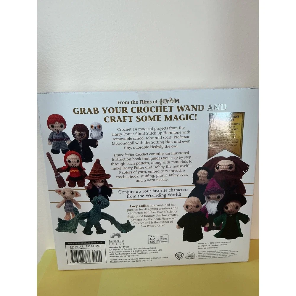 Harry Potter Crochet Kit 14 Magical Projects‎ Book Yarn Hook Dobby Harry